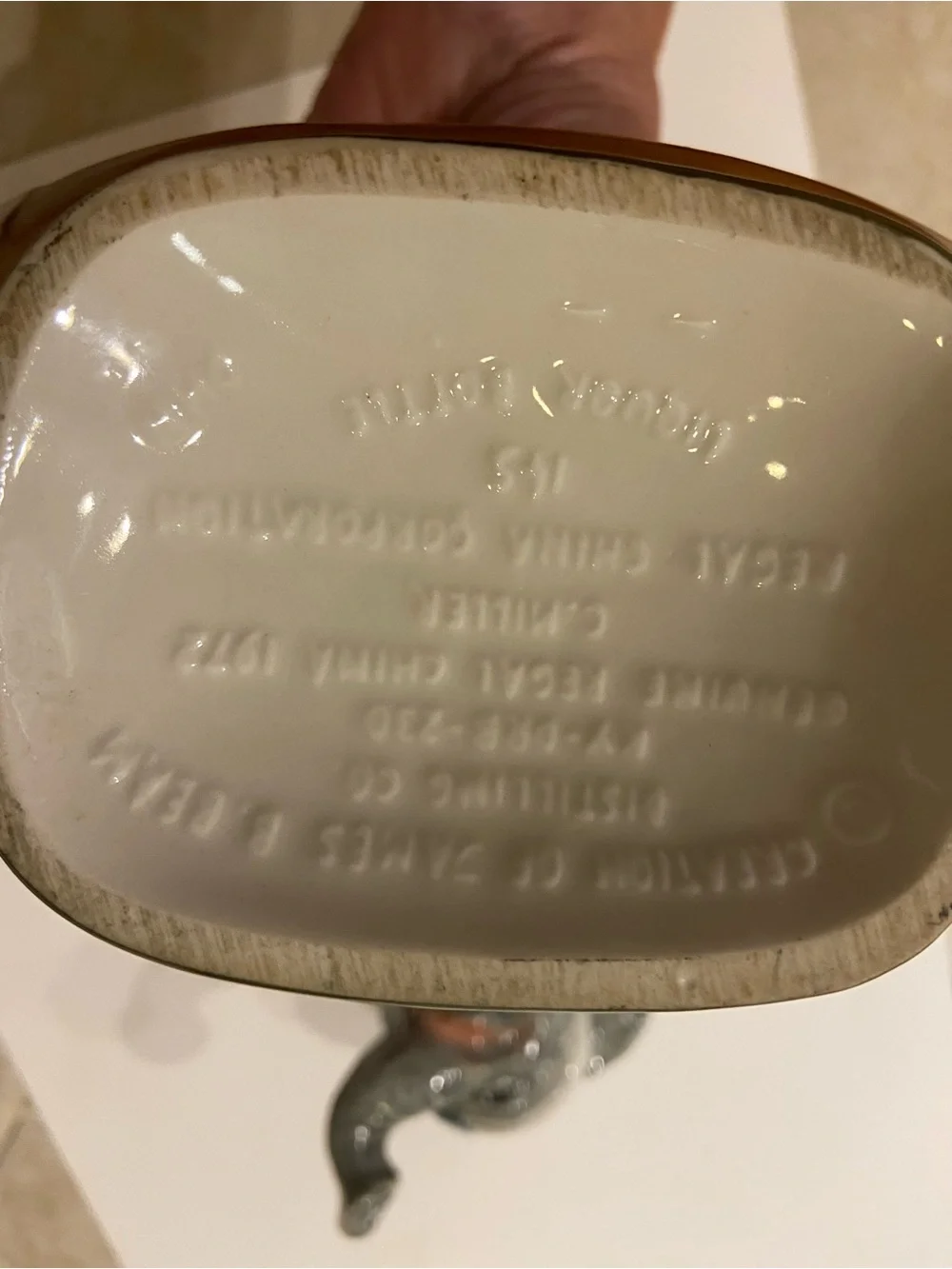 1972 Republican DC Beam Kentucky Bourbon Ceramic Decanter
